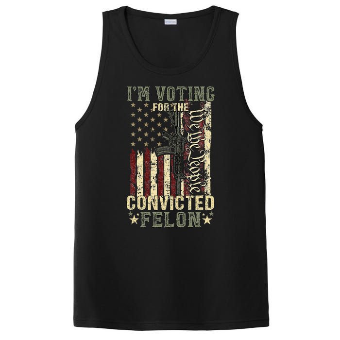 Trump 2024 Voting For The Convicted Felon PosiCharge Competitor Tank