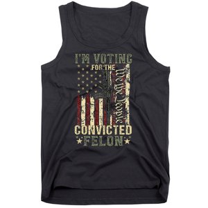 Trump 2024 Voting For The Convicted Felon Tank Top