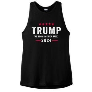 Trump 2024 Victory J.D.Vance President 47 Trump Won Ladies PosiCharge Tri-Blend Wicking Tank