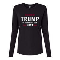 Trump 2024 Victory J.D.Vance President 47 Trump Won Womens Cotton Relaxed Long Sleeve T-Shirt