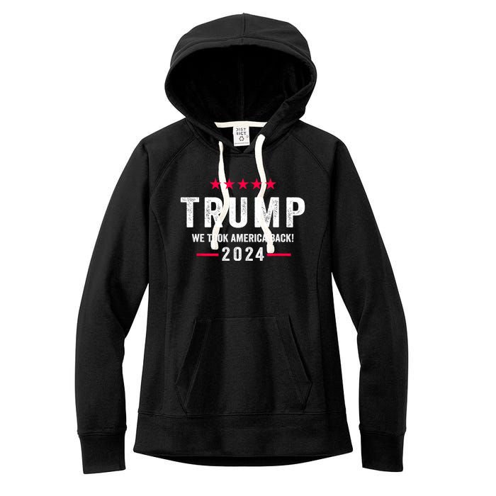 Trump 2024 Victory J.D.Vance President 47 Trump Won Women's Fleece Hoodie