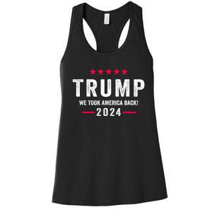 Trump 2024 Victory J.D.Vance President 47 Trump Won Women's Racerback Tank