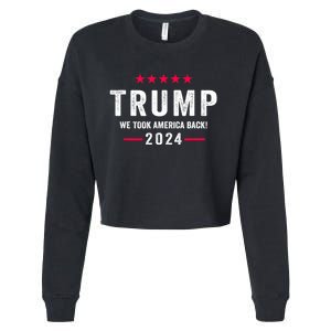 Trump 2024 Victory J.D.Vance President 47 Trump Won Cropped Pullover Crew