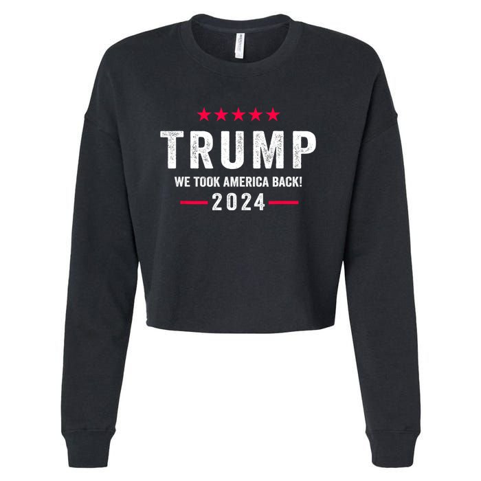 Trump 2024 Victory J.D.Vance President 47 Trump Won Cropped Pullover Crew