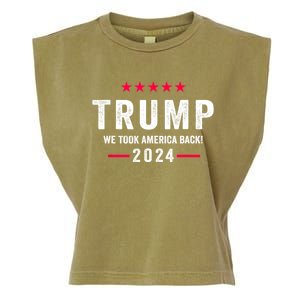 Trump 2024 Victory J.D.Vance President 47 Trump Won Garment-Dyed Women's Muscle Tee