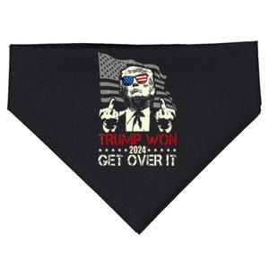 Trump 2024 Victory For President 47 Trump Vance Get Over It USA-Made Doggie Bandana