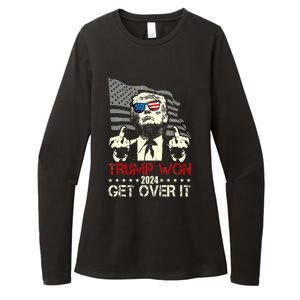 Trump 2024 Victory For President 47 Trump Vance Get Over It Womens CVC Long Sleeve Shirt