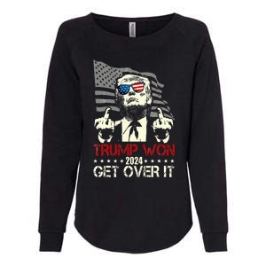 Trump 2024 Victory For President 47 Trump Vance Get Over It Womens California Wash Sweatshirt