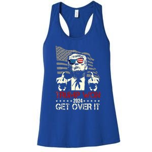 Trump 2024 Victory For President 47 Trump Vance Get Over It Women's Racerback Tank