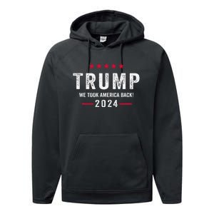 Trump 2024 Victory J.D.Vance President 47 Trump Won Gift Performance Fleece Hoodie