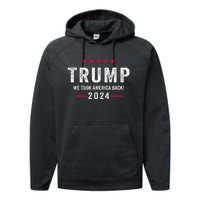 Trump 2024 Victory J.D.Vance President 47 Trump Won Gift Performance Fleece Hoodie