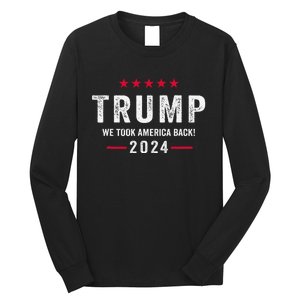 Trump 2024 Victory J.D.Vance President 47 Trump Won Gift Long Sleeve Shirt