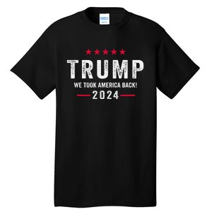 Trump 2024 Victory J.D.Vance President 47 Trump Won Gift Tall T-Shirt