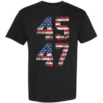 Trump 2024 Vintage Classic Fit Crew Neck Black Adult Garment-Dyed Heavyweight T-Shirt