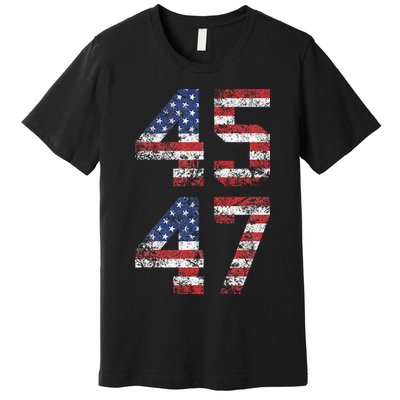 Trump 2024 Vintage Classic Fit Crew Neck Black Adult Premium T-Shirt