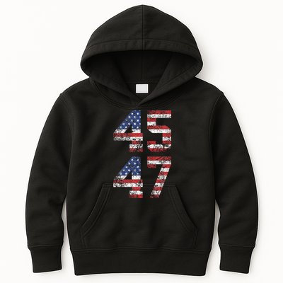 Trump 2024 Vintage Classic Fit Crew Neck Black Adult Kids Hoodie