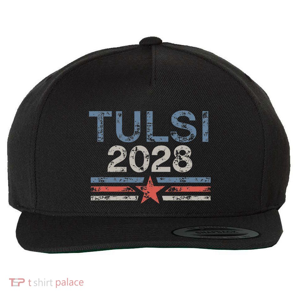 Tulsi 2028 Vintage Grunge Retro Tulsi Gabbard 2028 Wool Snapback Cap
