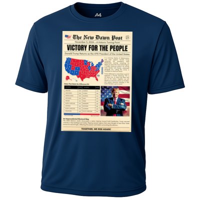 Trump 2025 Victory News Paper Performance Shirt