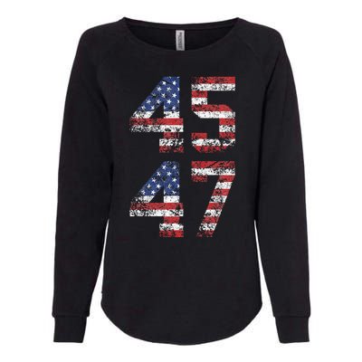 Trump 2024 Vintage Classic Fit Crew Neck Black Adult Womens California Wash Sweatshirt