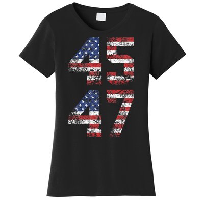 Trump 2024 Vintage Classic Fit Crew Neck Black Adult Women's T-Shirt