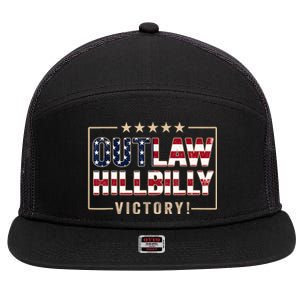 Trump 2024 Victory J.D.Vance President 47 Trump Won 7 Panel Mesh Trucker Snapback Hat