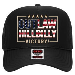 Trump 2024 Victory J.D.Vance President 47 Trump Won High Crown Mesh Back Trucker Hat