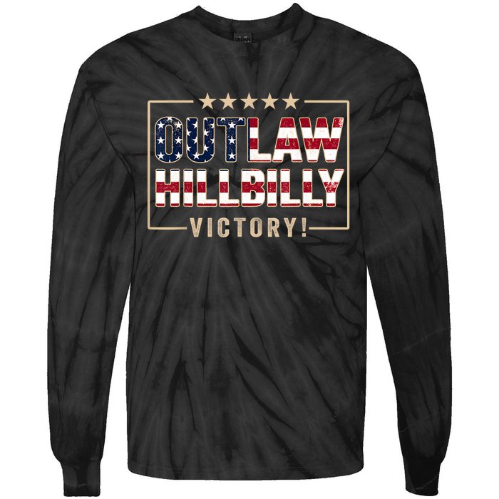 Trump 2024 Victory J.D.Vance President 47 Trump Won Tie-Dye Long Sleeve Shirt