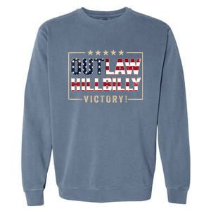 Trump 2024 Victory J.D.Vance President 47 Trump Won Garment-Dyed Sweatshirt