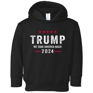 Trump 2024 Victory J.D.Vance President 47 Trump Won Toddler Hoodie