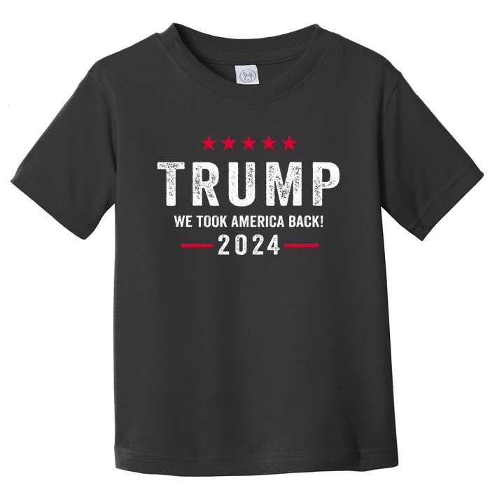 Trump 2024 Victory J.D.Vance President 47 Trump Won Toddler T-Shirt