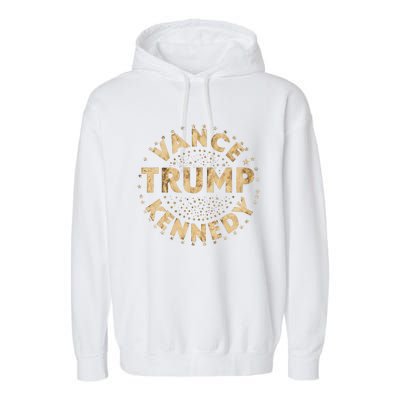 Trump 2024 Vance Kennedy Vintage Art Garment-Dyed Fleece Hoodie