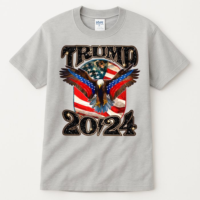 Trump 2024 Vintage American Bald Eagle Tall T-Shirt