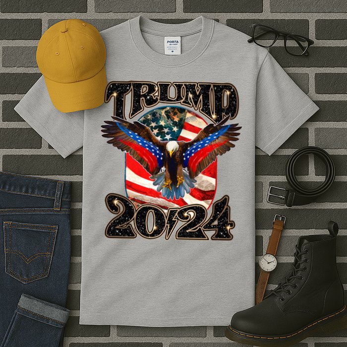 Trump 2024 Vintage American Bald Eagle Tall T-Shirt