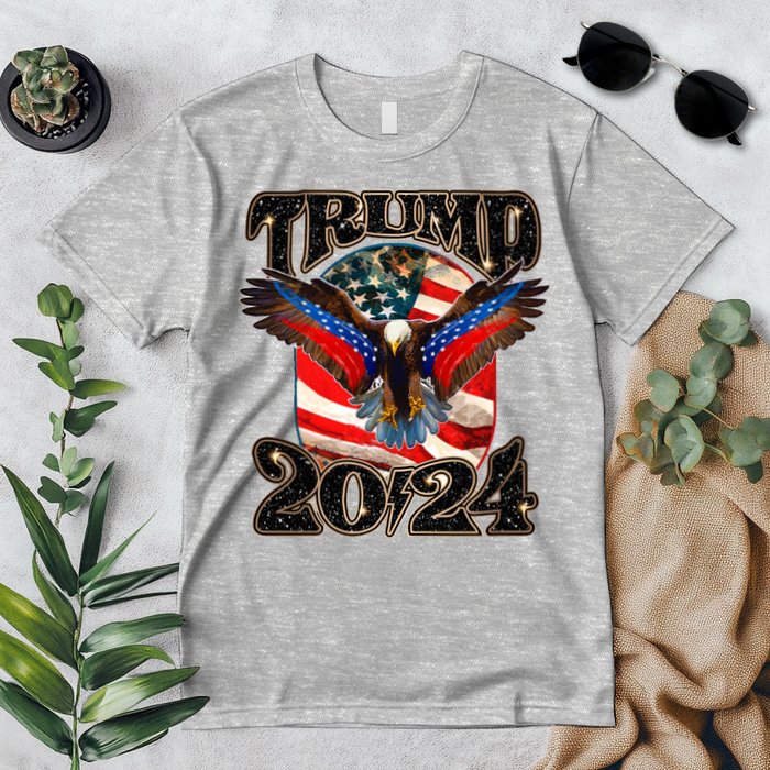 Trump 2024 Vintage American Bald Eagle Premium T-Shirt