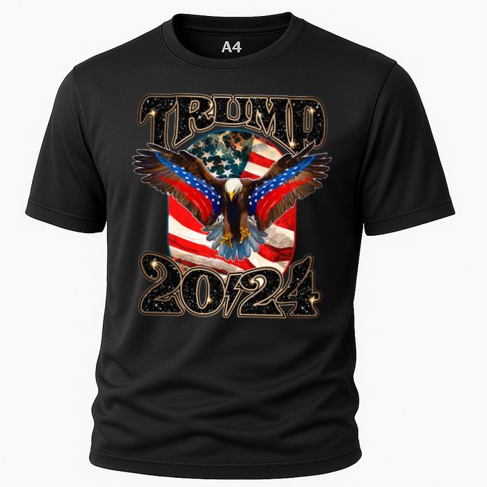 Trump 2024 Vintage American Bald Eagle Performance Shirt