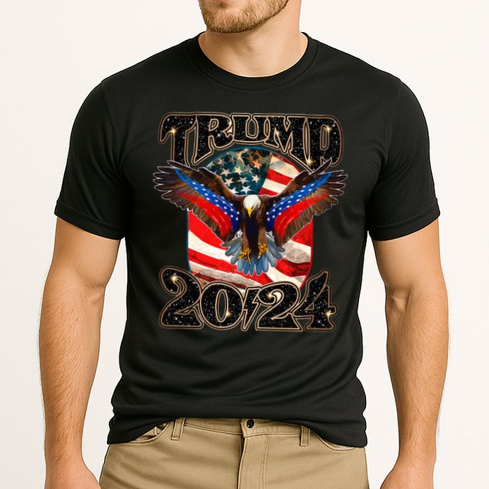 Trump 2024 Vintage American Bald Eagle Performance Shirt