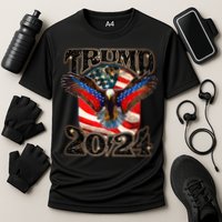 Trump 2024 Vintage American Bald Eagle Performance Shirt