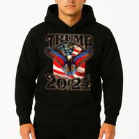 Trump 2024 Vintage American Bald Eagle Hoodie