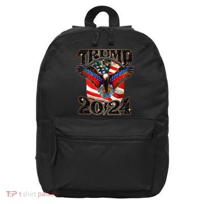 Trump 2024 Vintage American Bald Eagle 16 in Basic Backpack