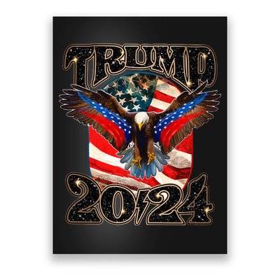 Trump 2024 Vintage American Bald Eagle Poster