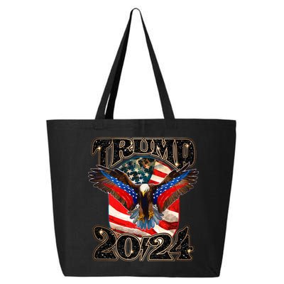 Trump 2024 Vintage American Bald Eagle 25L Jumbo Tote