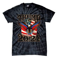 Trump 2024 Vintage American Bald Eagle Tie-Dye T-Shirt