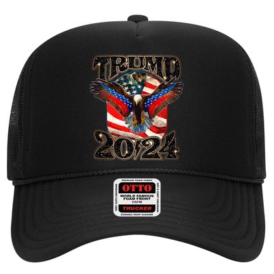 Trump 2024 Vintage American Bald Eagle Trucker Hat