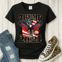 Trump 2024 Vintage American Bald Eagle Womens T-Shirt