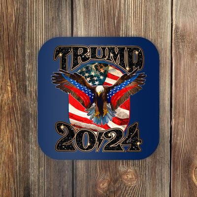 Trump 2024 Vintage American Bald Eagle Coaster