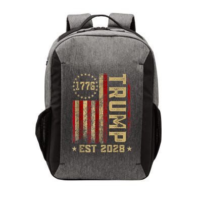 Trump 2028 Vote Donald Trump America US Flag Vintage Vector Backpack