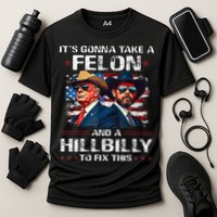 Trump 2024 Vance 2028 Funny Felon Hillbilly Fix Cooling Performance Crew T-Shirt