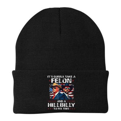 Trump 2024 Vance 2028 Funny Felon Hillbilly Fix Beanie