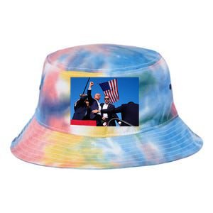 Trump 2024 Wanted Outlaw IM Voting Convicted Felon 2024 Tie Dye Newport Bucket Hat