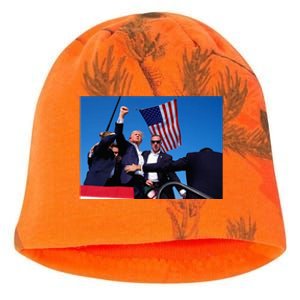 Trump 2024 Wanted Outlaw IM Voting Convicted Felon 2024 Kati - Camo Knit Beanie